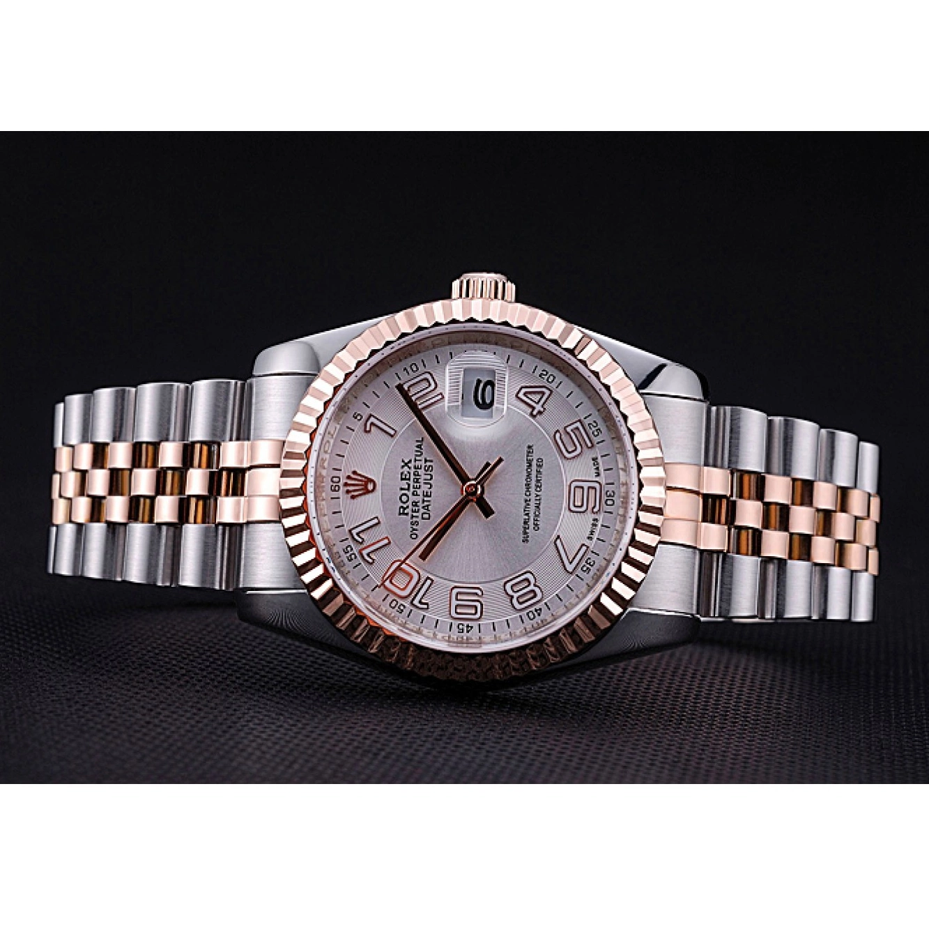 Aaa replica watch Steel 622544 DateJust and Rolex Gold Stainless White Dial Bracelet 0714